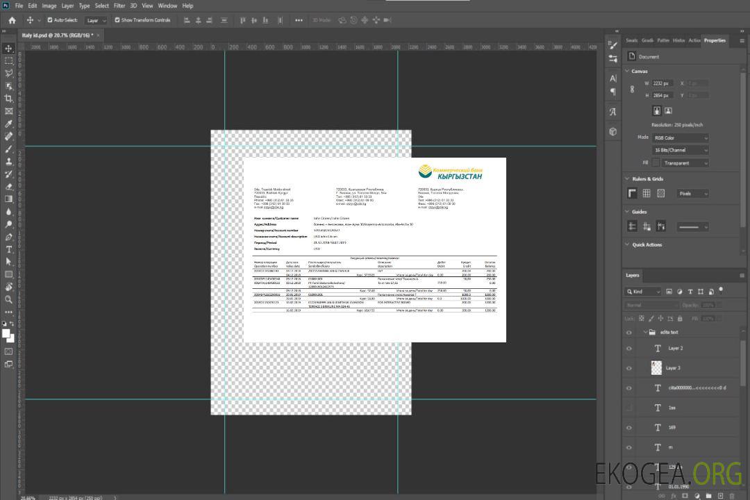 Kirghizistan Kirgizbank modèle de relevé bancaire de preuve d'adresse au format Word et PDF template Kirghizistan Kirgizbank modèle de relevé bancaire de preuve d'adresse au format Word et PDF template
